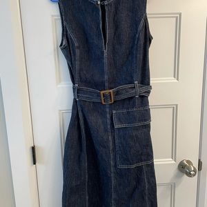 Polo Ralph Lauren Sleevless Belted Denim Dress